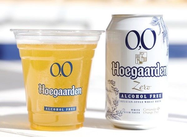 ノンアルコールのビールテイスト飲料、「ヒューガルデン ゼロ」（撮影：尾形文繁）