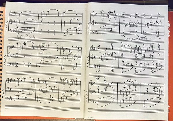 2次試験3回目の自由作曲の勉強に使っていたノート（写真：内田さん提供）