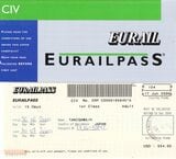 2000年利用時のチケットホルダーとユーレイルパス