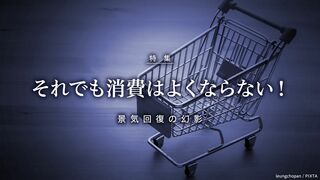 それでも消費はよくならない！ 景気回復の幻影