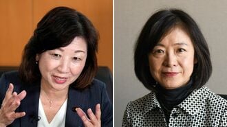 元総務相の野田聖子とエコノミストの翁百合