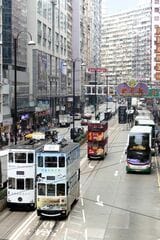 香港の2階建てトラム（筆者撮影）