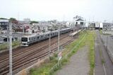 藤代駅に入線する土浦方面行きの下り列車（筆者撮影）