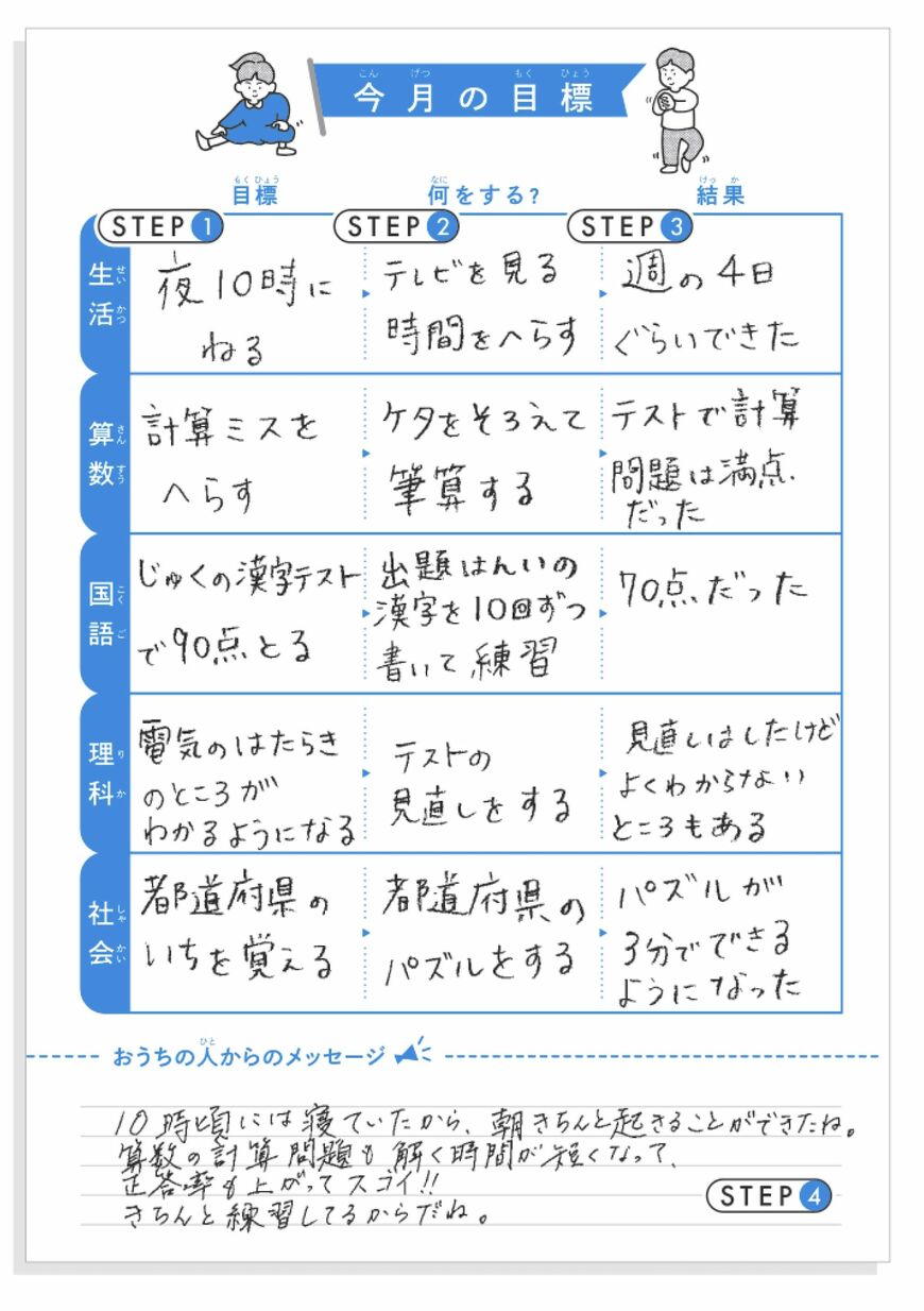 今月の目標例