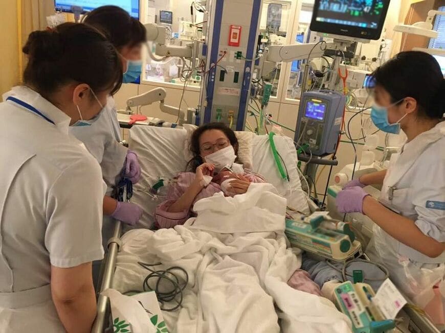 母子対面