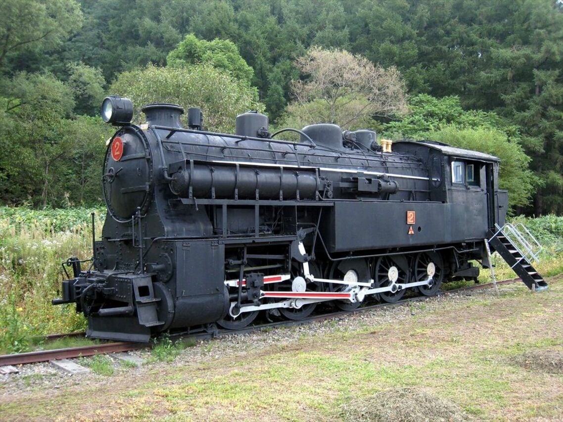 非電化時代に活躍した勾配用の4110形蒸気機関車。
