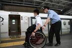 車いす利用者の乗り継ぎも検証した