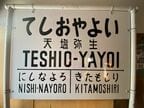 こちらの駅名標はオリジナルで作ったレプリカ