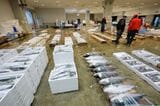 場内には鹿児島の魚介類が集結。日本一の水揚げ量である養殖ブリ、カンパチや種子島・屋久島近海の資源が豊富なのがここの特徴だ（筆者撮影）