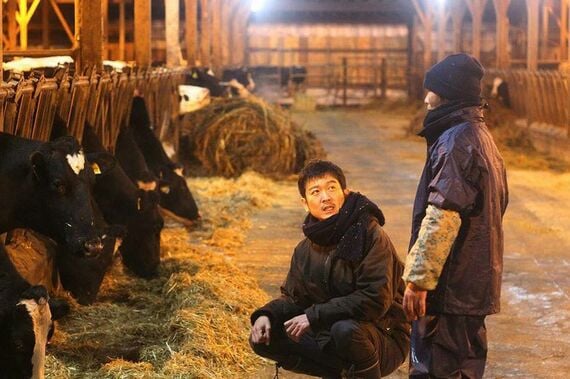 生産者を訪問する高橋さん