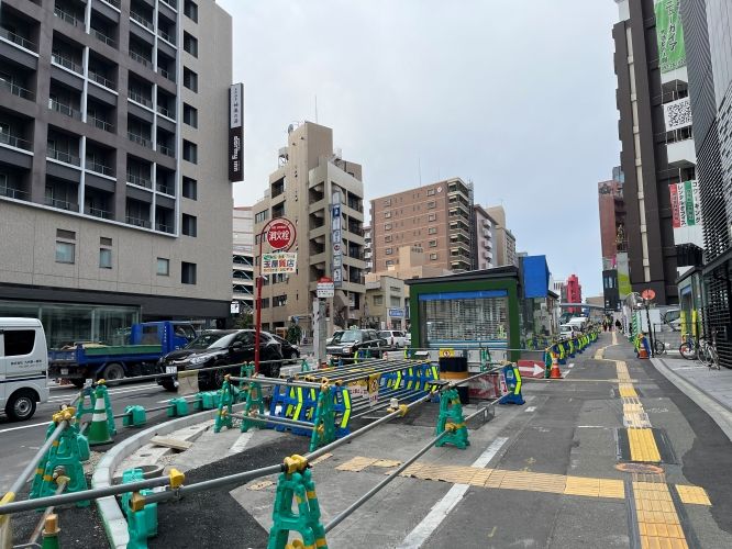 櫛田神社前駅、地上出入口の状況