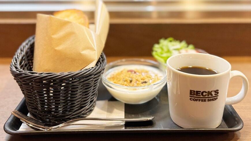 ベックスコーヒーショップのモーニング