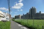 市役所方面へ向かう道路