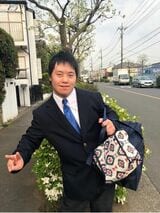 通学途中の五十嵐健心さん（写真：ご家族提供）