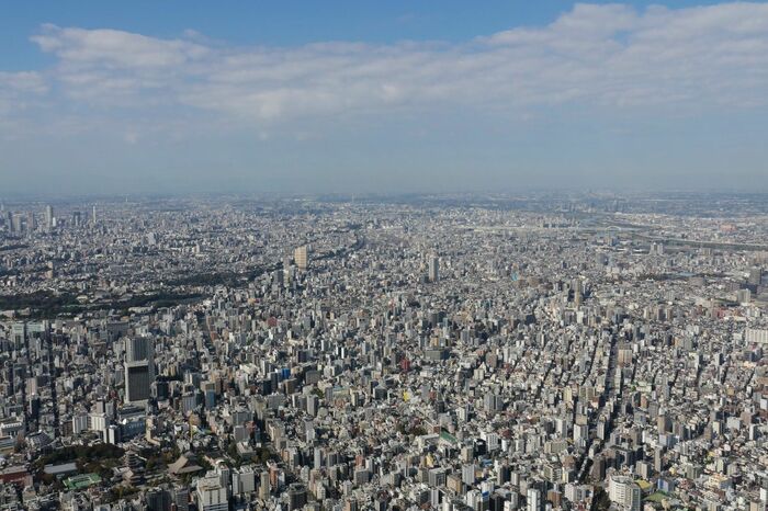 スカイツリー497ｍからの眺め