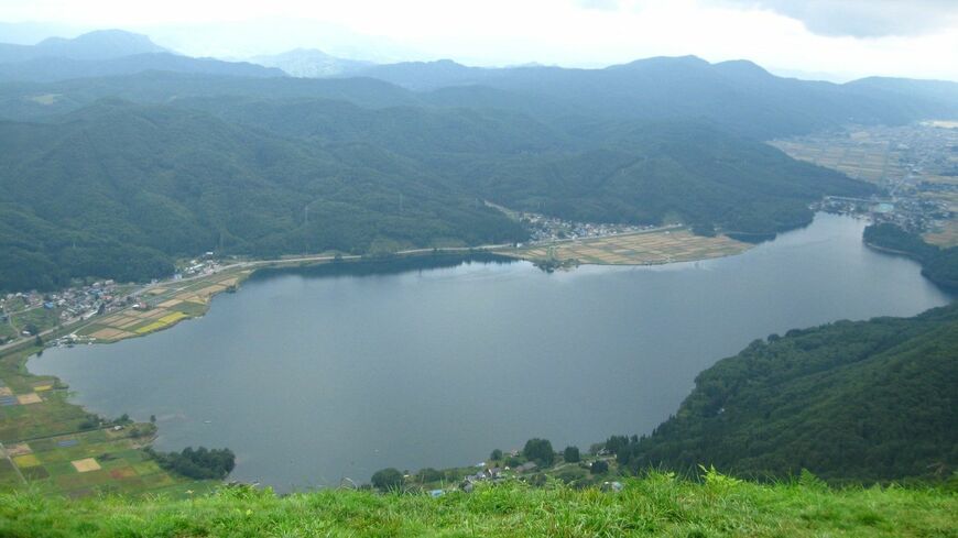 当時訪れた「聖地」の湖（本人提供）
