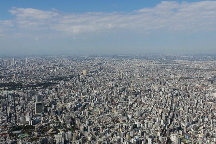 スカイツリー497ｍからの眺め