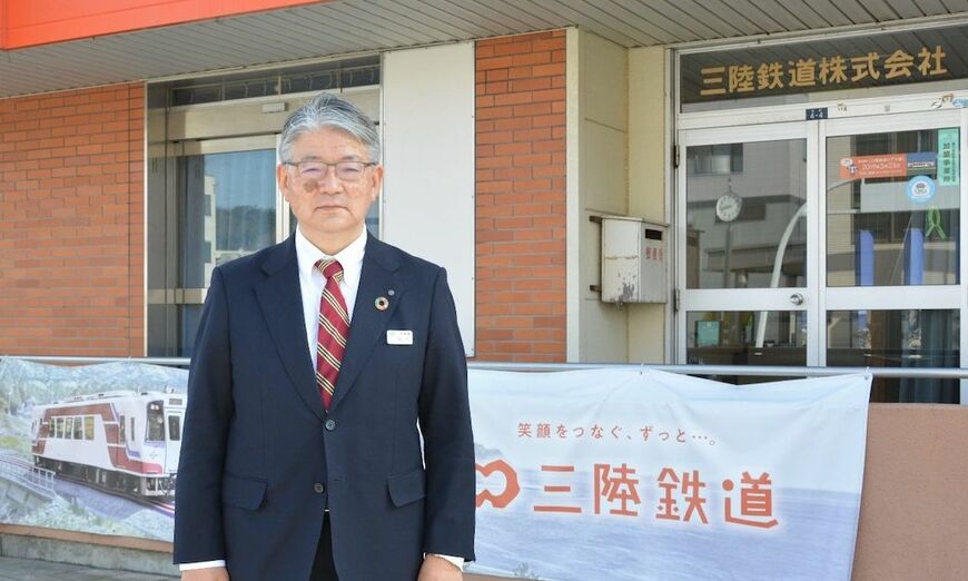 社長就任前の岩手県職員時代から「あまちゃん」のファンだったという石川義晃社長（筆者撮影）