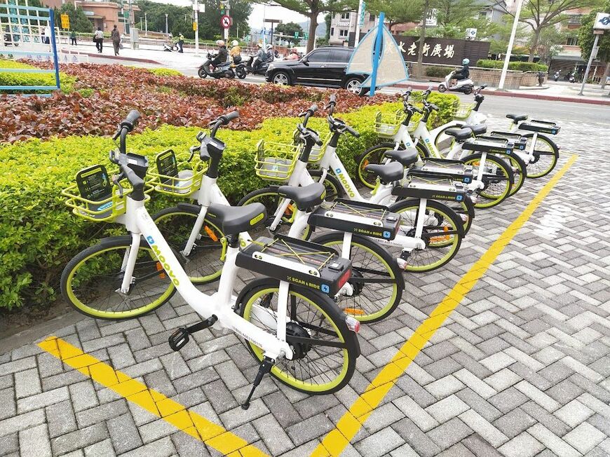 電動アシスト機能が付くなどシェアサイクルは発展を続けている（筆者撮影）