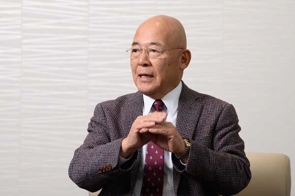 一瀬邦夫（いちのせ くにお）／1942年生まれ。山王ホテルの調理場勤務などを経て、1985年くに（現ペッパーフードサービス）設立、社長に就任（撮影：今祥雄）