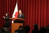 2012年に首相として会見する野田氏（写真：ＪＭＰA）