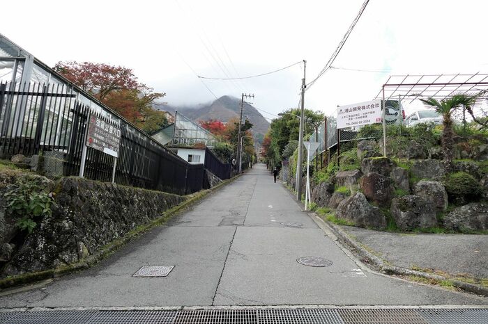 ケーブルカーを使わない場合はこうした坂道を