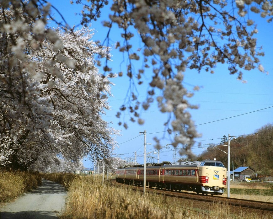 ＜国鉄時代＞東北本線の大河原付近を走る「ひばり」（撮影：南正時）