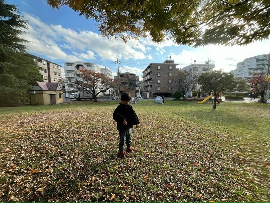 近所の公園（中本さん提供）