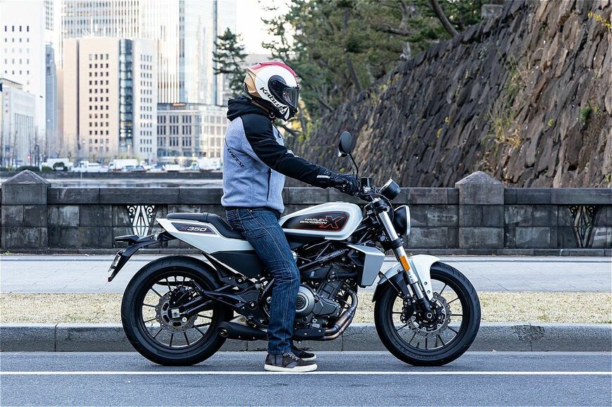 ハーレーダビッドソン新型「X350」のディテール（写真：三木宏章）