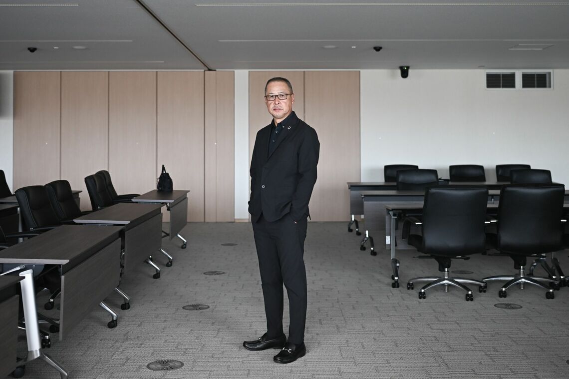 自民党員で土木建築工事会社を経営する中山秀一さんPhotographer: Soichiro Koriyama/Bloomberg