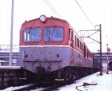 国鉄最初の幹線用ディーゼル機関車DD50形。米原駅にて＝1975年（撮影：南正時）