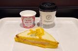 クロックムッシュモーニングセット620円（筆者撮影）