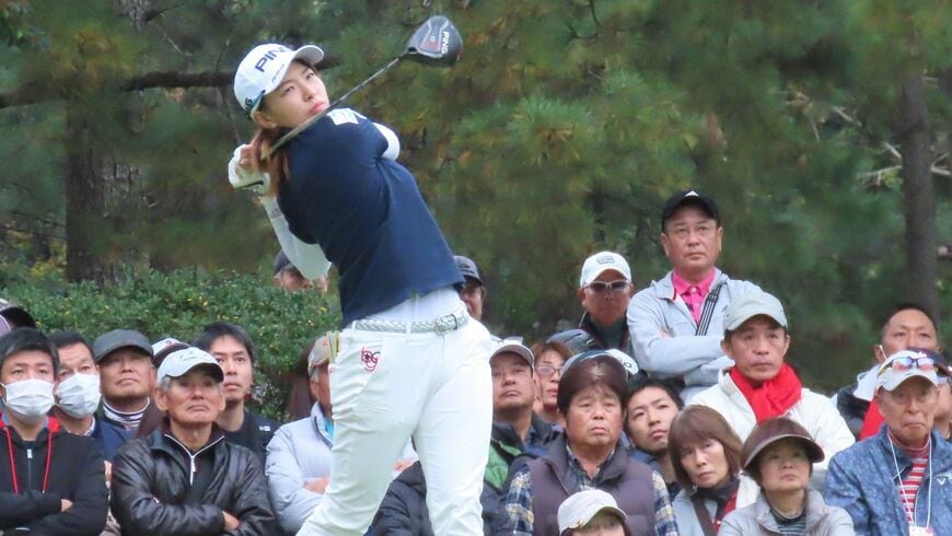 2019年のゴルフ界は渋野日向子で一色だった。今年の活躍にも注目が集まる（筆者撮影）
