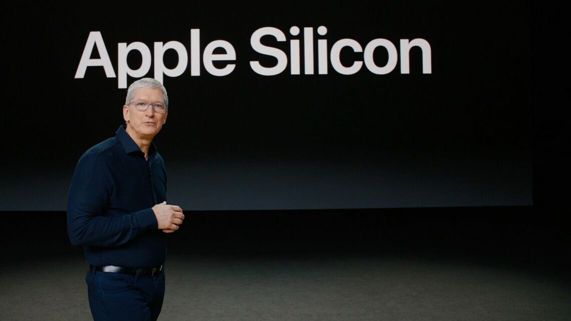 独自開発のプロセッサー「シリコン」への移行をアナウンスしたアップルのティム・クックCEO（画像：アップル公式YouTubeより）