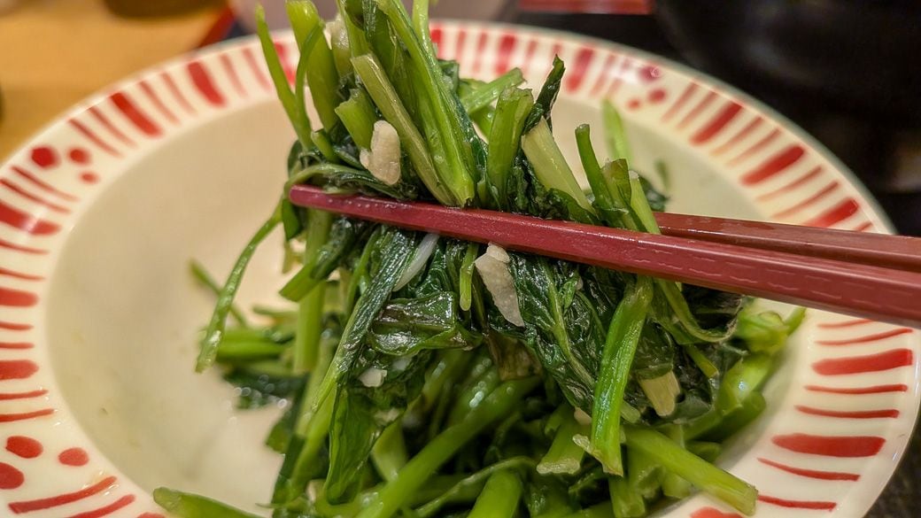 空心菜の炒め物