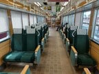 嵐山線に転じた6300系の座席