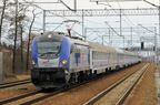 プシェミシル行きの列車。10両以上連結している