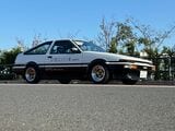 「AE86」に「GRヤリス」のエンジンを積んだトヨタの「AE86 G16E Concept」（筆者撮影）