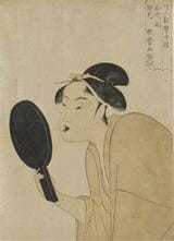 『婦人相學十躰 浮面白キ相』
