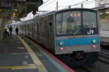 阪和線時代の205系1000番代。0番代とは前面窓のデザインが違う（筆者撮影）