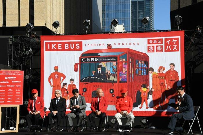 出発式の前に行われたトークショー