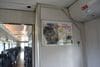 車内には会津鉄道時代のポスターが