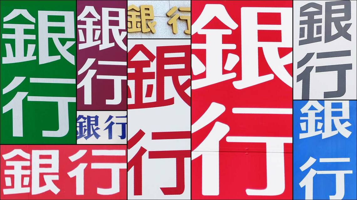 銀行看板