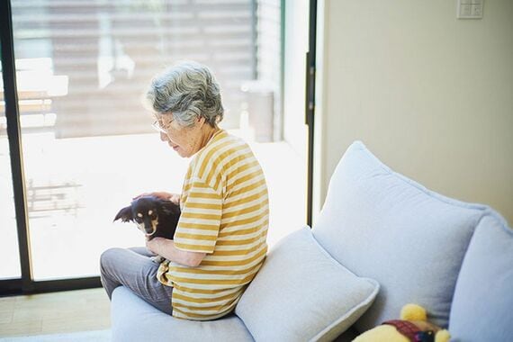 同居されているお母さまと愛犬