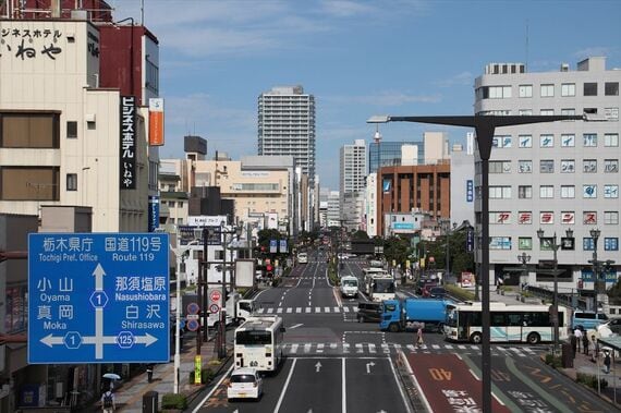 宇都宮駅西側 LRT延伸予定区間