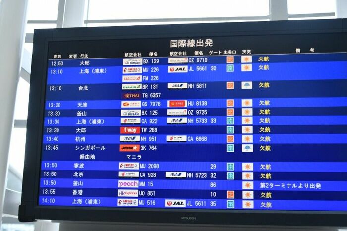 発着案内板