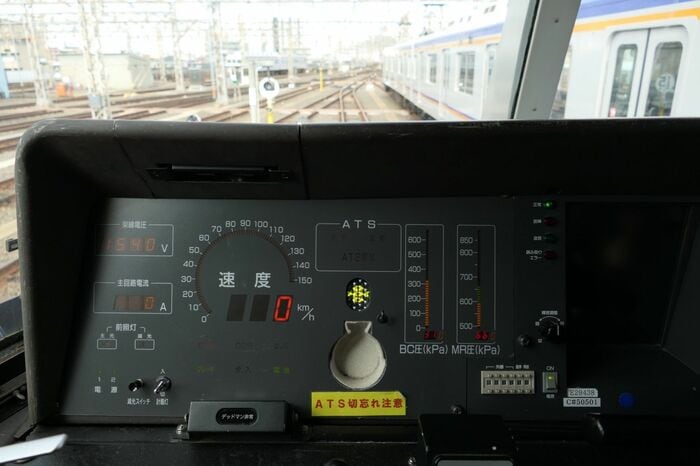 運転台の表示