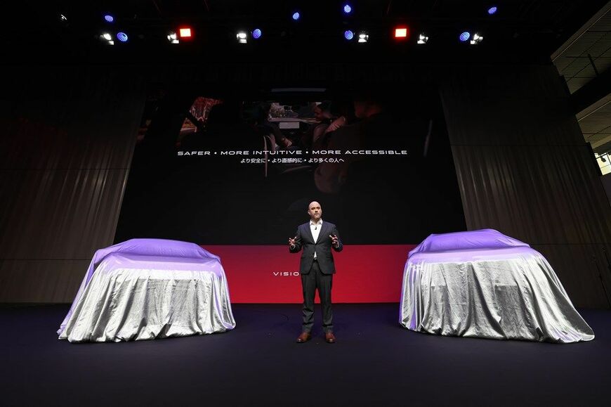 日産自動車が2026年4月14日、本社グローバルギャラリーにて開催した「長期ビジョン発表会」の様子（写真：日産自動車）