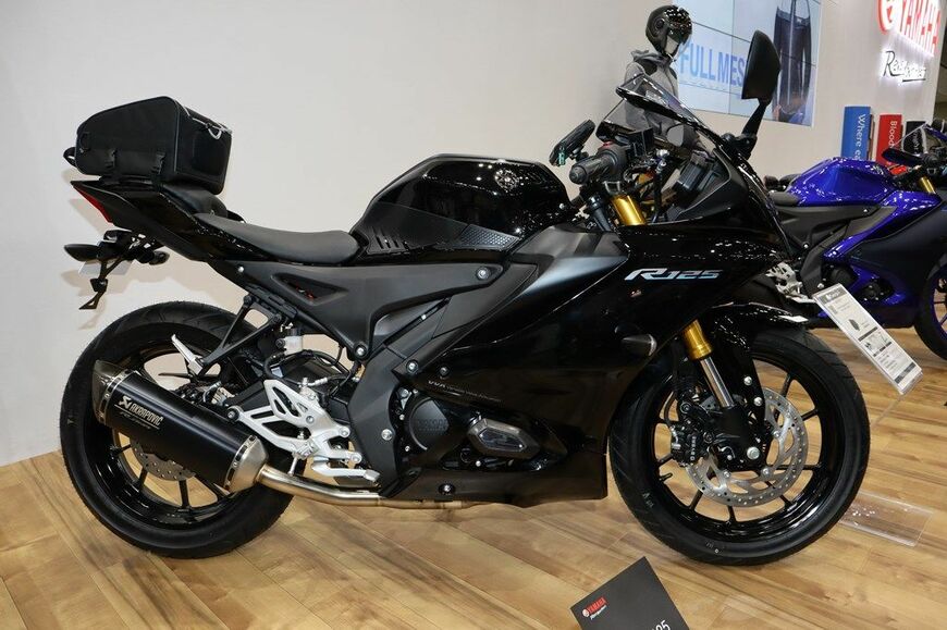 展示されていたYZF-R125（筆者撮影）