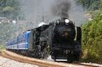 上越線を走る498号機牽引の臨時列車
